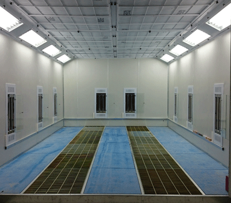 汽车烤漆房-烤灯内嵌式